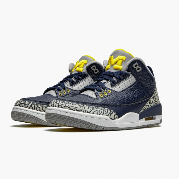 Herren Nike Jordan 3 Retro Michigan AJ3-820064 Schuhe