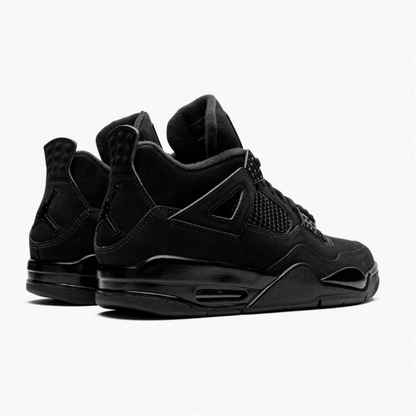 Damen/Herren Nike Jordan 4 Retro Schwarz Cat CU1110-010 Schuhe