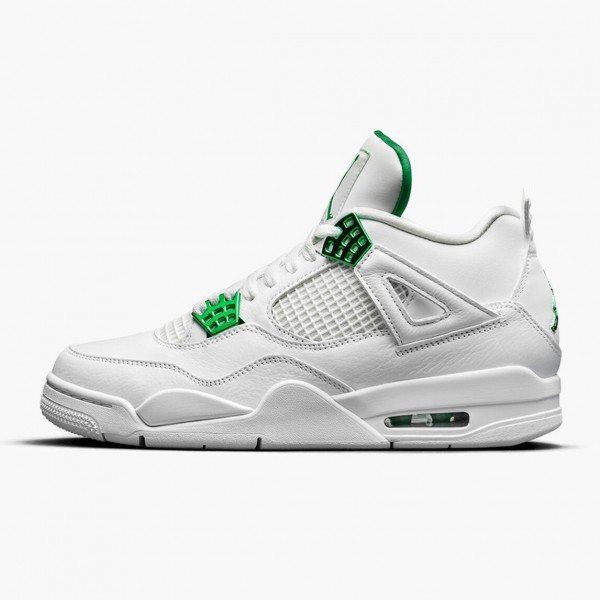 Damen/Herren Nike Jordan 4 Retro Metallic Grün CT8527-113 Schuhe