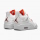 Damen/Herren Nike Jordan 4 Retro Metallic Orange CT8527-118 Schuhe