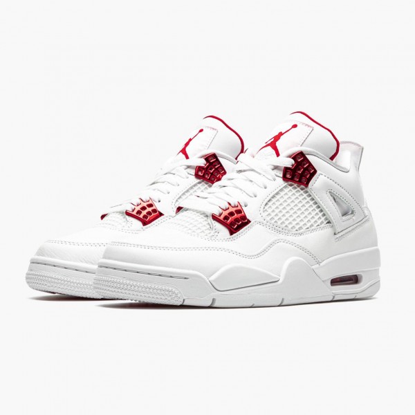 Damen/Herren Nike Jordan 4 Retro Metallic Rot CT8527-112 Schuhe