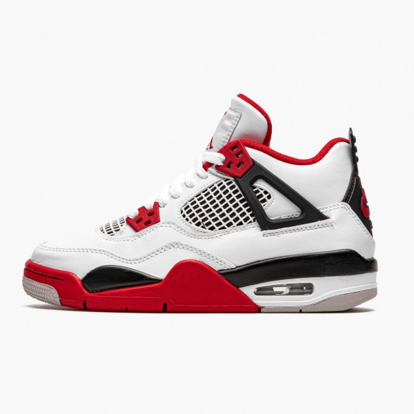 Herren Nike Jordan 4 Retro OG GS Fire Rot 2020 408452-160 Schuhe