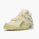 Damen/Herren Nike Jordan 4 Retro Off-Weiß Sail CV9388-100 Schuhe