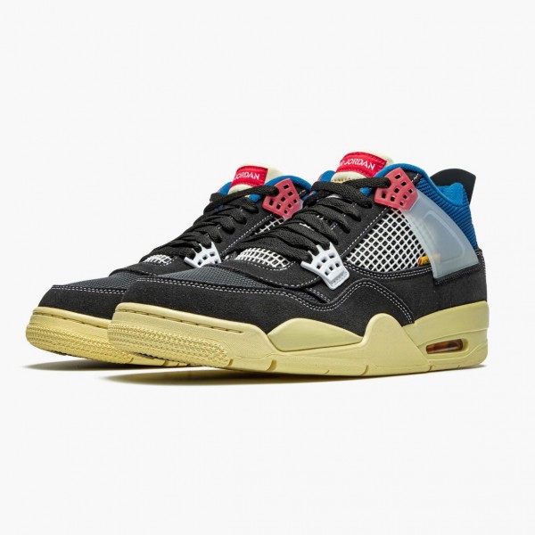 Damen/Herren Nike Jordan 4 Retro Union Off Noir DC9533-001 Schuhe