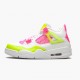 Damen/Herren Nike Jordan 4 Retro Weiß Lemon Rosa CV7808-100 Schuhe