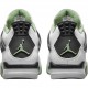 Herren Nike Jordan 4 Retro Weiß Oil Grün Dark Ash AQ9129-103 Schuhe