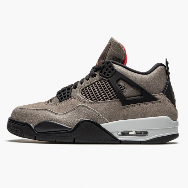 Damen/Herren Off-Weiß x Nike Jordan 4 Retro Taupe Haze DB0732-200 Schuhe