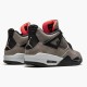 Damen/Herren Off-Weiß x Nike Jordan 4 Retro Taupe Haze DB0732-200 Schuhe