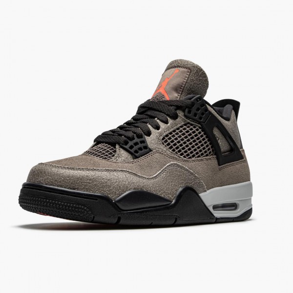 Damen/Herren Off-Weiß x Nike Jordan 4 Retro Taupe Haze DB0732-200 Schuhe