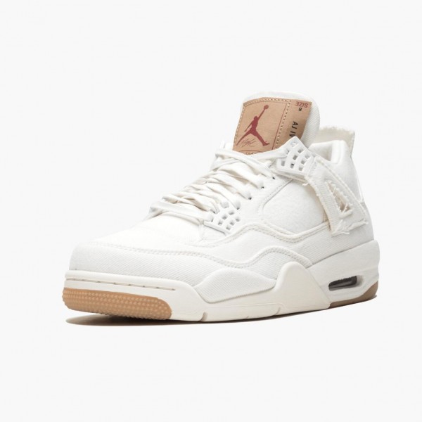 Herren Levis x Nike Jordan 4 Denim AO2571-100 Schuhe