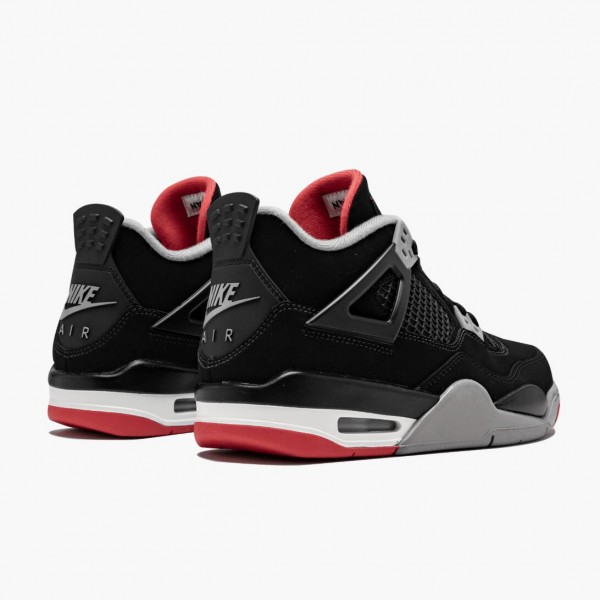 Herren Nike Jordan 4 Retro Bred 2019 Release 308497-060 Schuhe