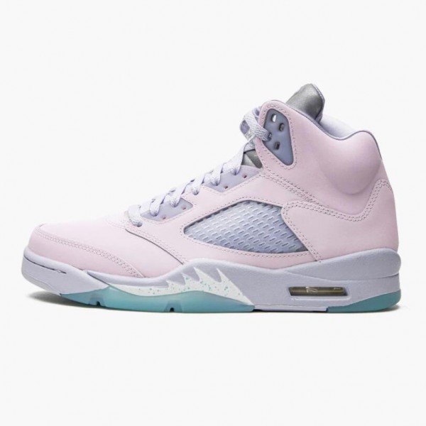 Damen/Herren Nike Jordan 5 Easter 2022 Regal Rosa Ghost Copa DV0562-600 Schuhe