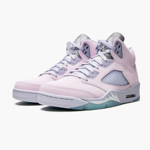 Damen/Herren Nike Jordan 5 Easter 2022 Regal Rosa Ghost Copa DV0562-600 Schuhe