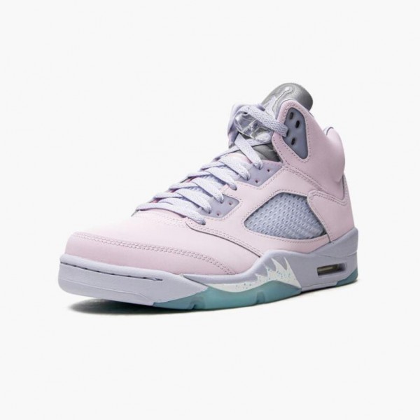 Damen/Herren Nike Jordan 5 Easter 2022 Regal Rosa Ghost Copa DV0562-600 Schuhe