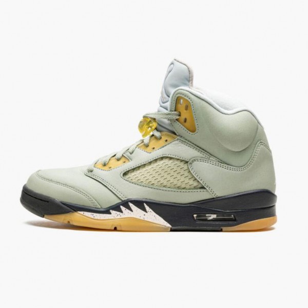 Damen/Herren Nike Jordan 5 Jade Horizon Light Silber Anthracite Rosa Glaze DC7501-300 Schuhe