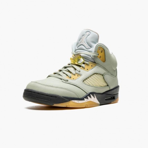 Damen/Herren Nike Jordan 5 Jade Horizon Light Silber Anthracite Rosa Glaze DC7501-300 Schuhe