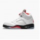 Herren Nike Jordan 5 Retro Fire Rot Silber Tongue DA1911-102 Schuhe