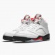 Herren Nike Jordan 5 Retro Fire Rot Silber Tongue DA1911-102 Schuhe