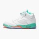 Damen/Herren Nike Jordan 5 Retro Light Aqua 440892-100 Schuhe