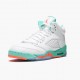 Damen/Herren Nike Jordan 5 Retro Light Aqua 440892-100 Schuhe