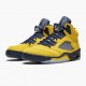 Damen/Herren Nike Jordan 5 Retro Michigan 2019 AmarilloCollege Navy CQ9541-704 Schuhe