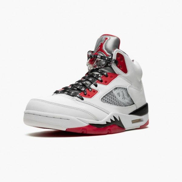 Damen/Herren Nike Jordan 5 Retro Quai 54 2021 DJ7903-106 Schuhe