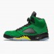 Damen/Herren Nike Jordan 5 Retro SE Oregon Grün Gelb CK6631-307 Schuhe