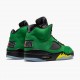 Damen/Herren Nike Jordan 5 Retro SE Oregon Grün Gelb CK6631-307 Schuhe