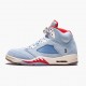 Damen/Herren Nike Jordan 5 Retro Trophy Room Ice Blau CI1899-400 Schuhe