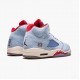 Damen/Herren Nike Jordan 5 Retro Trophy Room Ice Blau CI1899-400 Schuhe