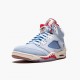 Damen/Herren Nike Jordan 5 Retro Trophy Room Ice Blau CI1899-400 Schuhe