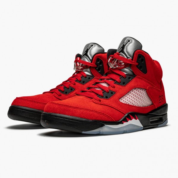 Herren Nike Jordan 5 Retro Raging Bull Rot DD0587-600 Schuhe