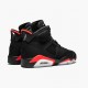 Herren Nike Jordan 6 Retro Schwarz Infrared 384664-060 Schuhe