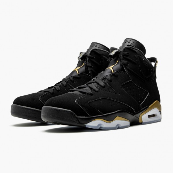 Herren Nike Jordan 6 Retro DMP 2020 Schwarz Metallic Gold CT4954-007 Schuhe