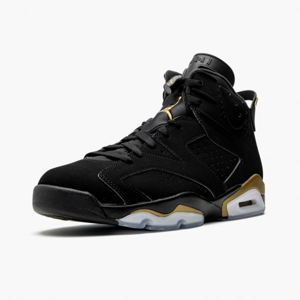 Herren Nike Jordan 6 Retro DMP 2020 Schwarz Metallic Gold CT4954-007 Schuhe