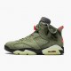 Damen/Herren Travis Scott x Nike Jordan 6 Retro Olive CN1084-200 Schuhe