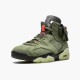 Damen/Herren Travis Scott x Nike Jordan 6 Retro Olive CN1084-200 Schuhe