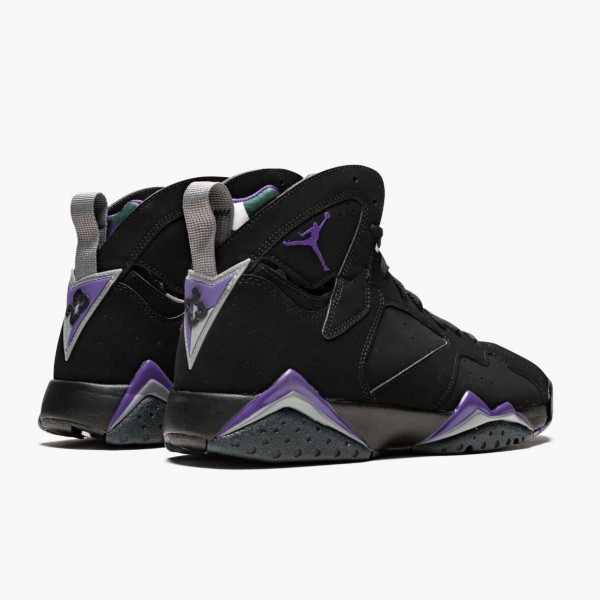 Herren Nike Jordan 7 Retro Ray Allen Schwarz Fierce Lilar Dark Stee 304775-053 Schuhe