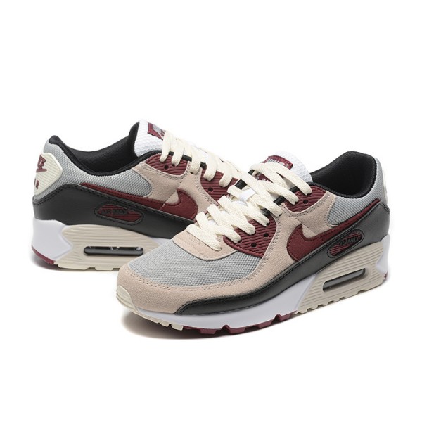 Nike Air Max 90 Herren Beige Rot DQ4071-004 Schuhe