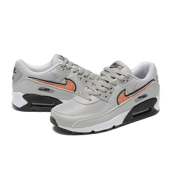 Nike Air Max 90 Herren Grau Orange Schuhe