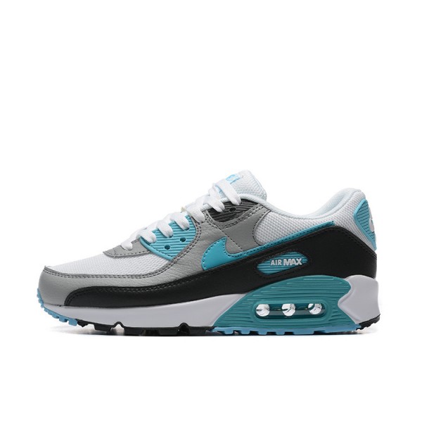 Nike Air Max 90 Herren Weiß Grau Und Blau Schuhe