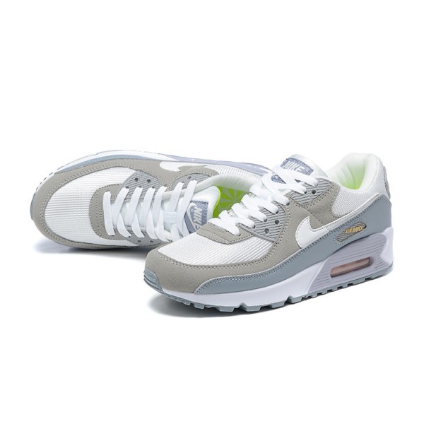 Nike Air Max 90 Herren Weiß Grau Und Grün Schuhe