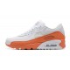 Nike Air Max 90 Herren Weiß Orange DM0958-100 Schuhe