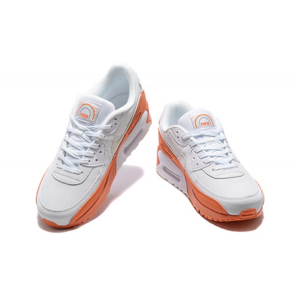 Nike Air Max 90 Herren Weiß Orange DM0958-100 Schuhe