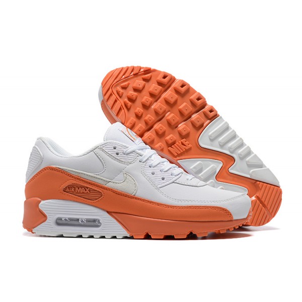 Nike Air Max 90 Herren Weiß Orange DM0958-100 Schuhe