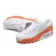 Nike Air Max 90 Herren Weiß Orange DM0958-100 Schuhe