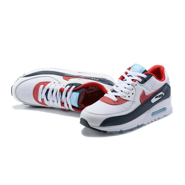 Nike Air Max 90 Herren Weiß Rot DJ5170-100 Schuhe