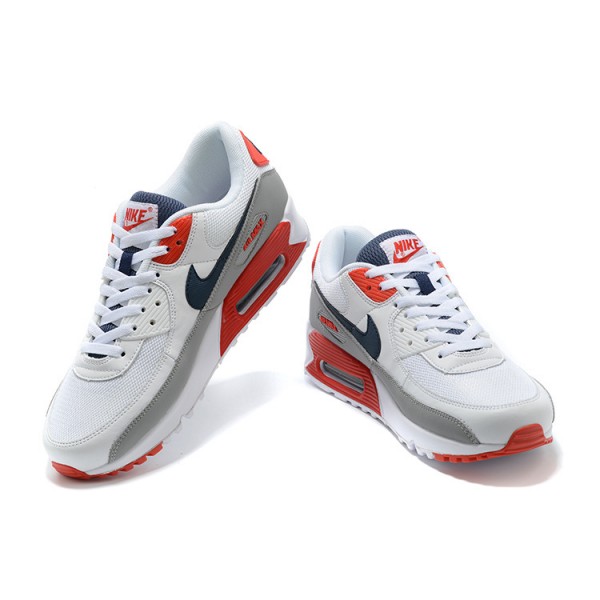 Nike Air Max 90 Herren Weiß Rot Schuhe