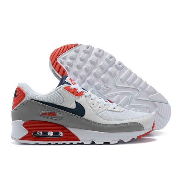 Nike Air Max 90 Herren Weiß Rot Schuhe