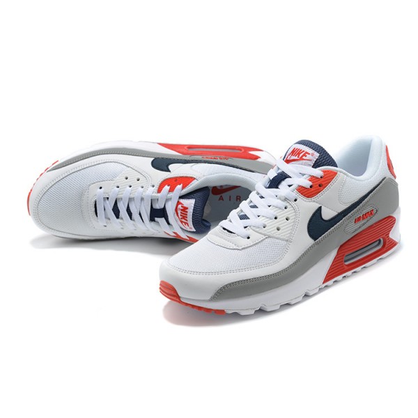 Nike Air Max 90 Herren Weiß Rot Schuhe